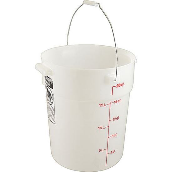 Bucket White W Handle Qt For Cambro Part Campwb