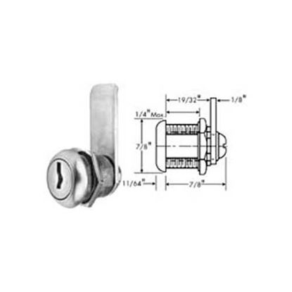 Lock, Cylinder (S/S Face) for Standard Keil Part# 1230-1210-3000