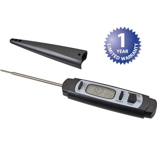 Taylor 3519FDA Digital Thermometer w/ Auto Off, Battery Included, LCD Readout, Black