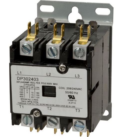 Picture of Contactor(3 Pole,30 Amp,240V) for Star Mfg Part# 50125